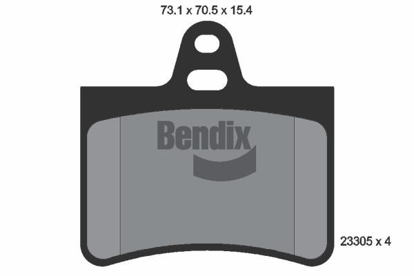 Bendix USA BPD1353 Brake Pad Set, disc brake BPD1353