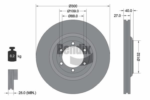 Bendix USA BDS1771 Brake disc BDS1771 BDS1771 Bendix USA Brake disc