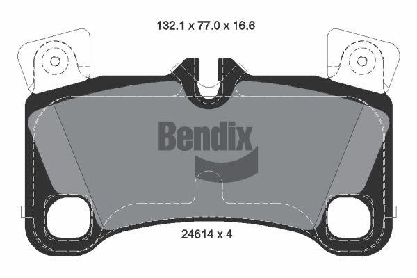 Bendix USA BPD2180 Brake Pad Set, disc brake BPD2180