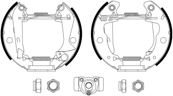 Bendix USA BXK2018 Brake shoe set BXK2018