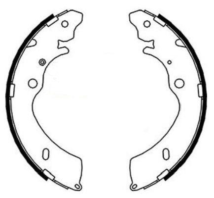 Bendix USA BXS1314 Brake shoe set BXS1314