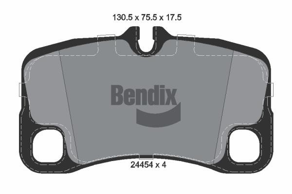 Bendix USA BPD2152 Brake Pad Set, disc brake BPD2152