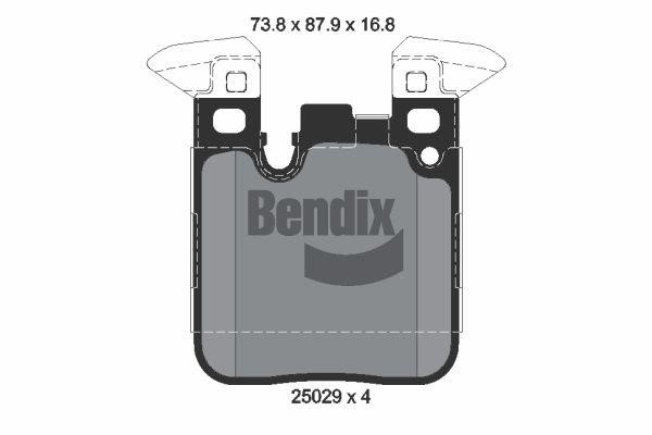 Bendix USA BPD2219 Brake Pad Set, disc brake BPD2219
