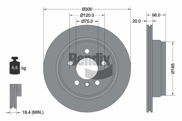 Bendix USA BDS1205 Brake disc BDS1205 BDS1205 Bendix USA Brake disc