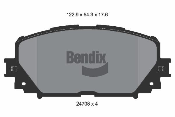 Bendix USA BPD2187 Brake Pad Set, disc brake BPD2187
