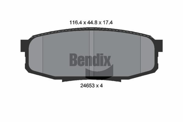 Bendix USA BPD2181 Brake Pad Set, disc brake BPD2181