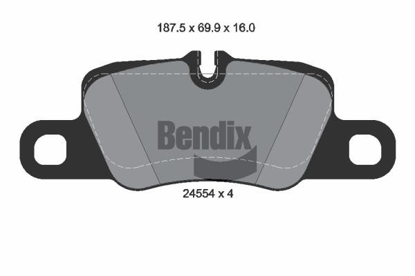 Bendix USA BPD2170 Brake Pad Set, disc brake BPD2170