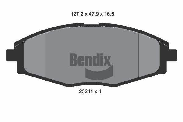 Bendix USA BPD1338 Brake Pad Set, disc brake BPD1338