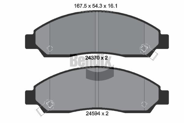 Bendix USA BPD2143 Brake Pad Set, disc brake BPD2143