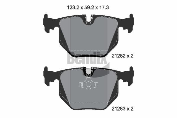 Bendix USA BPD1774 Brake Pad Set, disc brake BPD1774