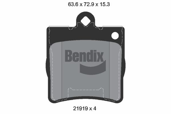 Bendix USA BPD1223 Brake Pad Set, disc brake BPD1223