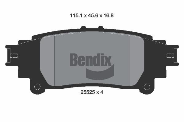 Bendix USA BPD2249 Brake Pad Set, disc brake BPD2249