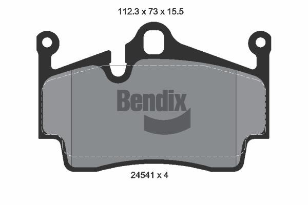 Bendix USA BPD2166 Brake Pad Set, disc brake BPD2166