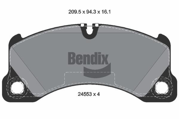 Bendix USA BPD2169 Brake Pad Set, disc brake BPD2169