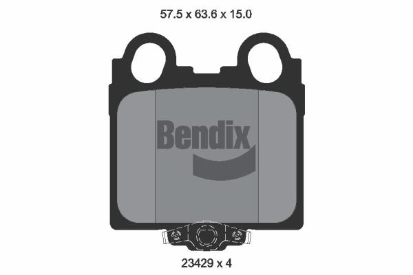 Bendix USA BPD1977 Brake Pad Set, disc brake BPD1977