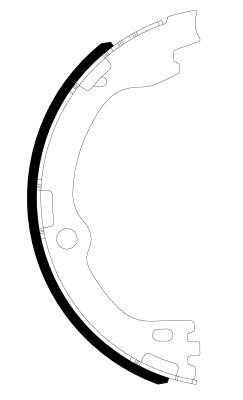 Bendix USA BXS1309 Parking brake shoes BXS1309