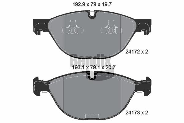 BPD2102 Bendix USA Brake pad set
