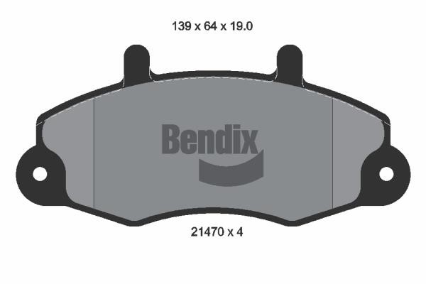 Bendix USA BPD1795 Brake Pad Set, disc brake BPD1795