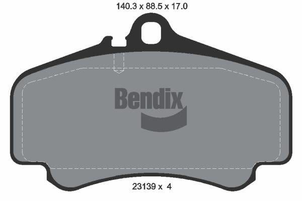 Bendix USA BPD1930 Brake Pad Set, disc brake BPD1930