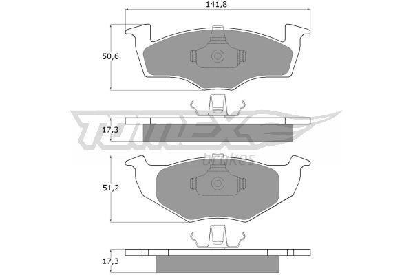 Tomex TX 10-85 Brake Pad Set, disc brake TX1085