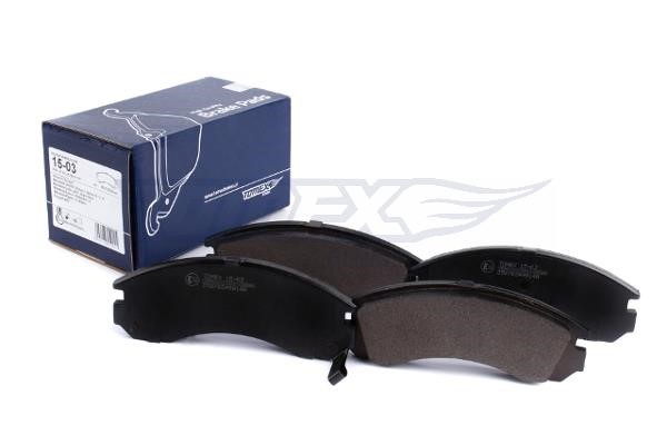 Tomex TX 15-03 Brake Pad Set, disc brake TX1503