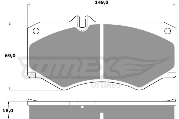 Tomex TX 10-20 Brake Pad Set, disc brake TX1020