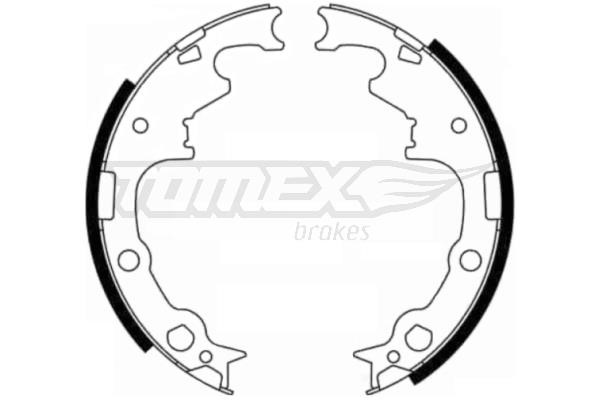 Tomex TX 21-80 Brake shoe set TX2180