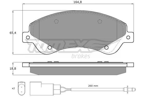 Tomex TX 14-79 Brake Pad Set, disc brake TX1479