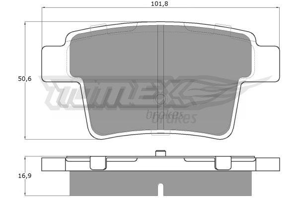 Tomex TX 14-74 Brake pad set TX1474 TX1474 Tomex Brake pad set