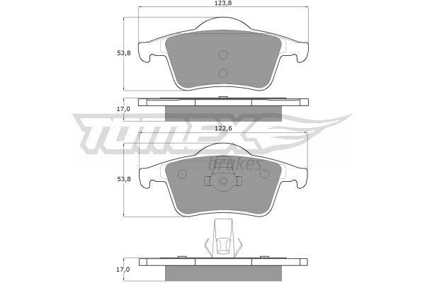 Tomex TX 14-05 Front disc brake pads, set TX1405