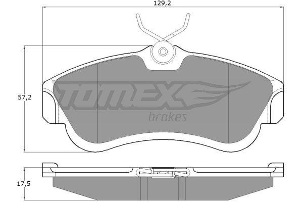 Tomex TX 10-95 Brake Pad Set, disc brake TX1095