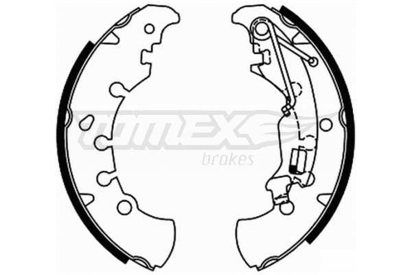 Tomex TX 21-84 Brake shoe set TX2184