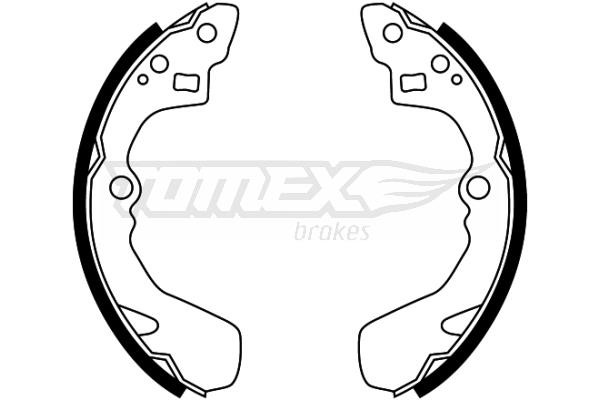 Tomex TX 22-48 Brake shoe set TX2248