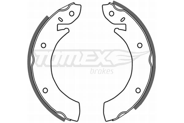 Tomex TX 20-96 Brake shoe set TX2096