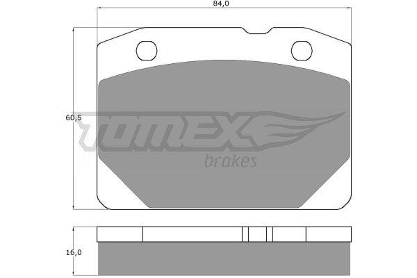 Tomex TX 10-31 Brake Pad Set, disc brake TX1031