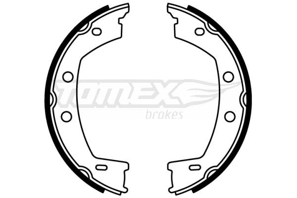 TX2279 Tomex Handbrake shoes