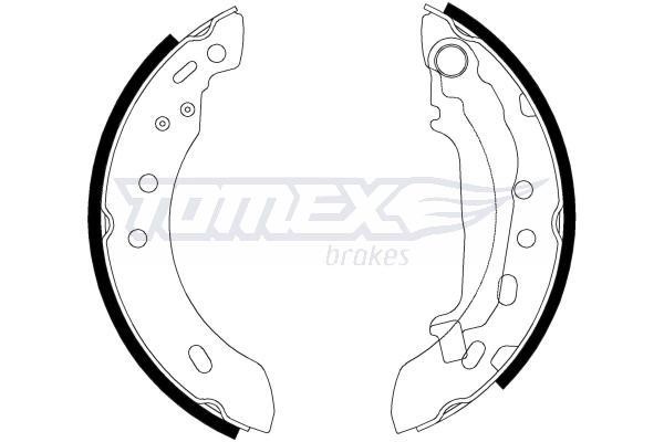 Tomex TX 21-47 Brake shoe set TX2147