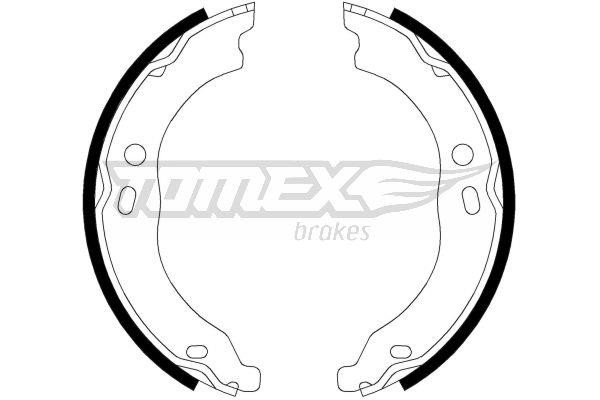 Tomex TX 21-99 Brake shoe set TX2199