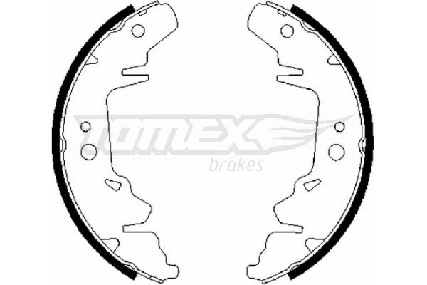 Tomex TX 21-64 Brake shoe set TX2164