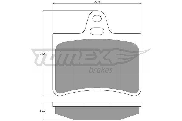 Tomex TX 13-33 Brake Pad Set, disc brake TX1333