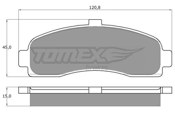 Tomex TX 11-10 Brake Pad Set, disc brake TX1110