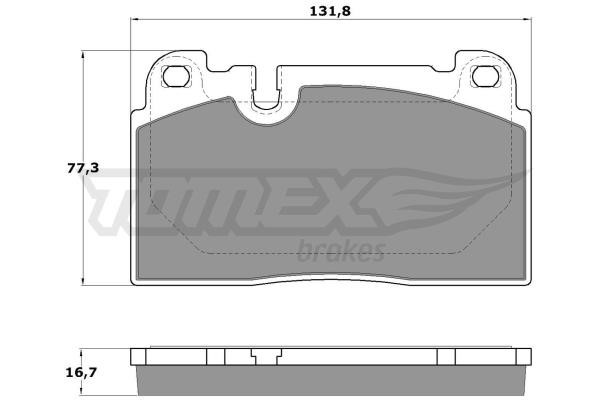 Tomex TX 17-14 Front disc brake pads, set TX1714