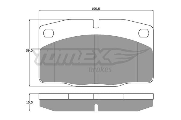 Tomex TX 10-13 Brake Pad Set, disc brake TX1013