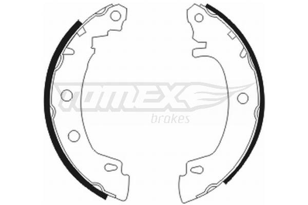 Tomex TX 20-43 Brake shoe set TX2043