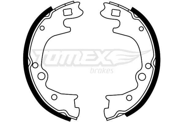 Tomex TX 22-49 Brake shoe set TX2249