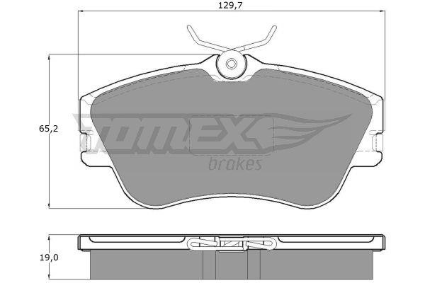Tomex TX 11-82 Brake Pad Set, disc brake TX1182