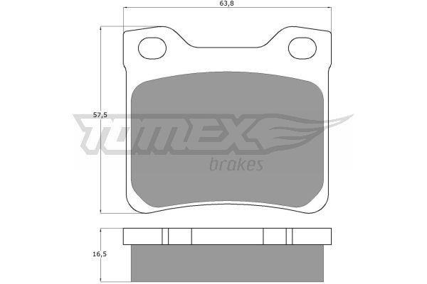 Tomex TX 11-94 Brake Pad Set, disc brake TX1194