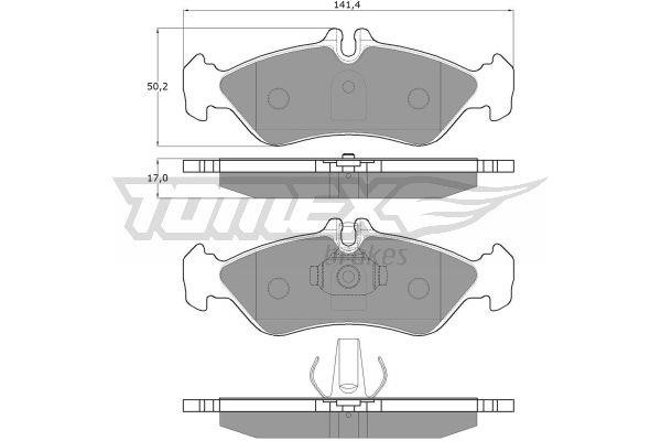 Tomex TX 11-50 Brake Pad Set, disc brake TX1150