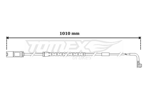 Tomex TX 30-62 Warning contact, brake pad wear TX3062