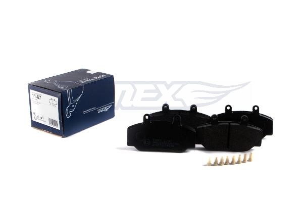 Tomex TX 11-67 Brake Pad Set, disc brake TX1167